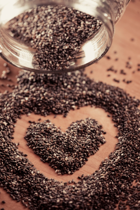 Chia shaped heart