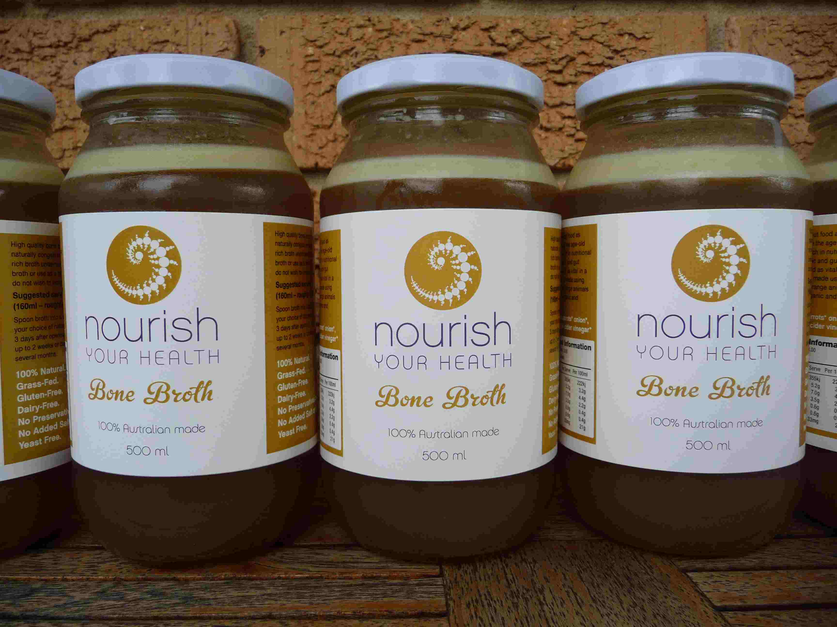 bone broth jars